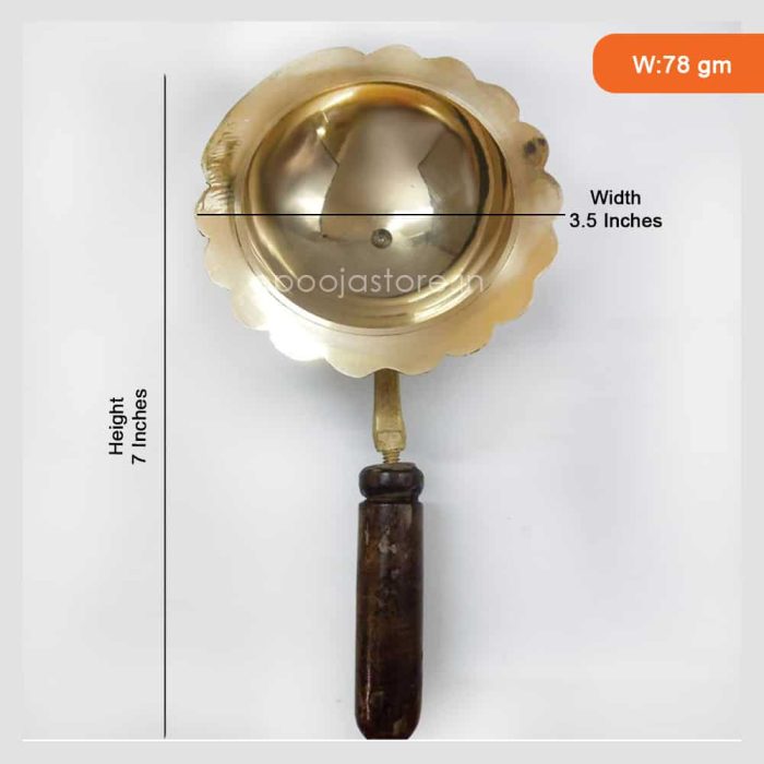 Dhupia Brass (Table Dhupia Brass 7 Inches) - Image 2