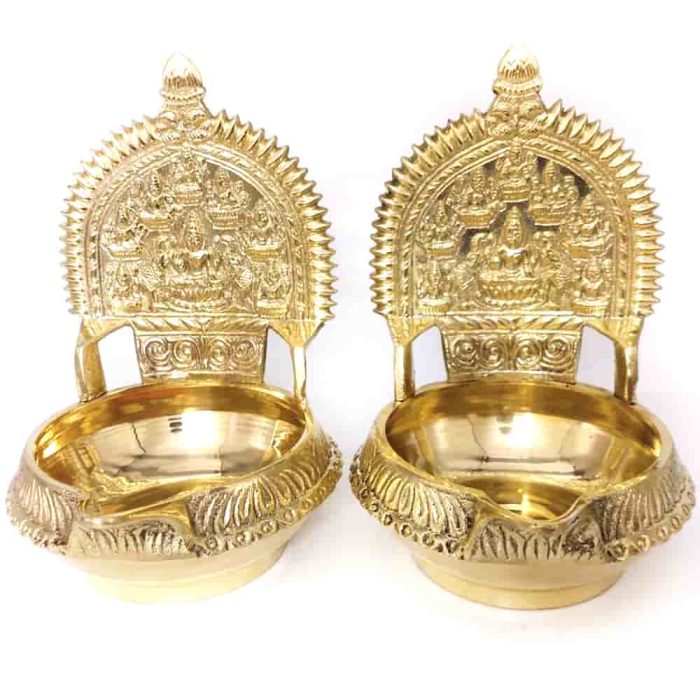 Ashtalakshmi Brass Diya - Image 2