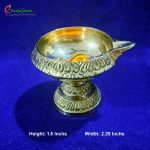 Brass Kubera Diya with Stand - Image 2
