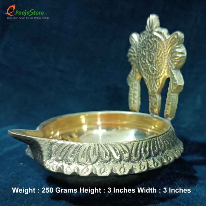 Brass Shanku Diyas Pair - Image 2
