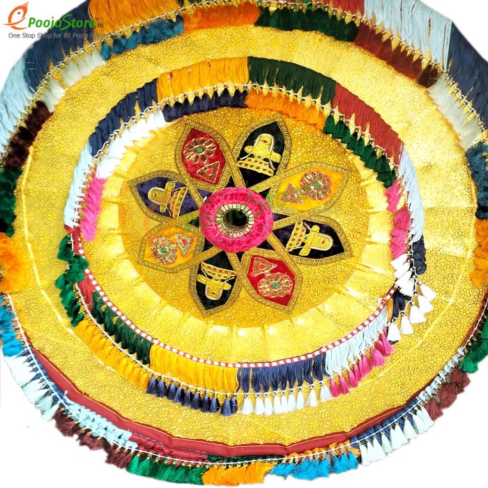 Temple Umbrella / Utsava Umbrella / Temple Kovli Kadai For God with Double Layered - Image 2