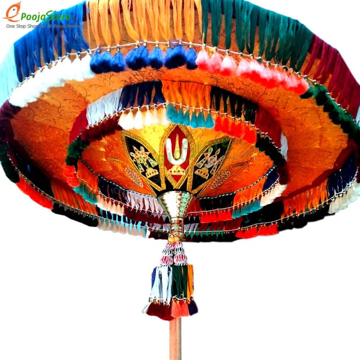 Temple Umbrella / Utsava Umbrella / Temple Kovli Kadai For God with Double Layered - Image 4