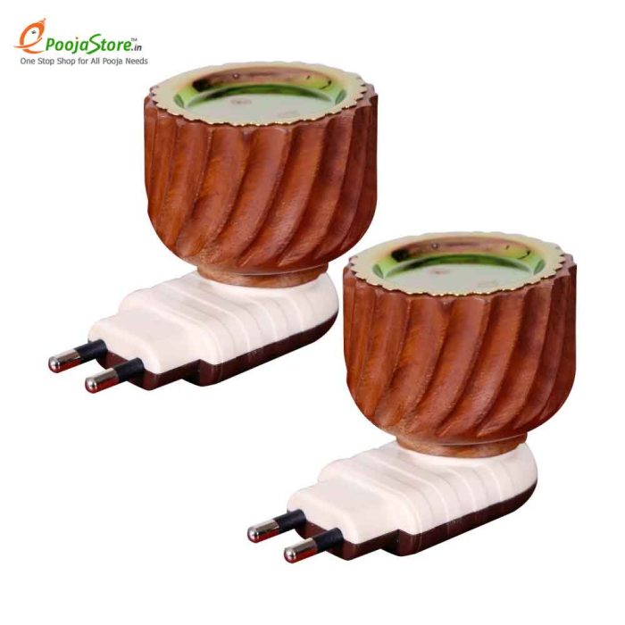 Wood Electric Kapoor Dhoop Dani Incense Burner - Image 2