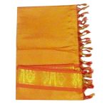 Namo Border Zari Shawl ( Golden red) - Image 2