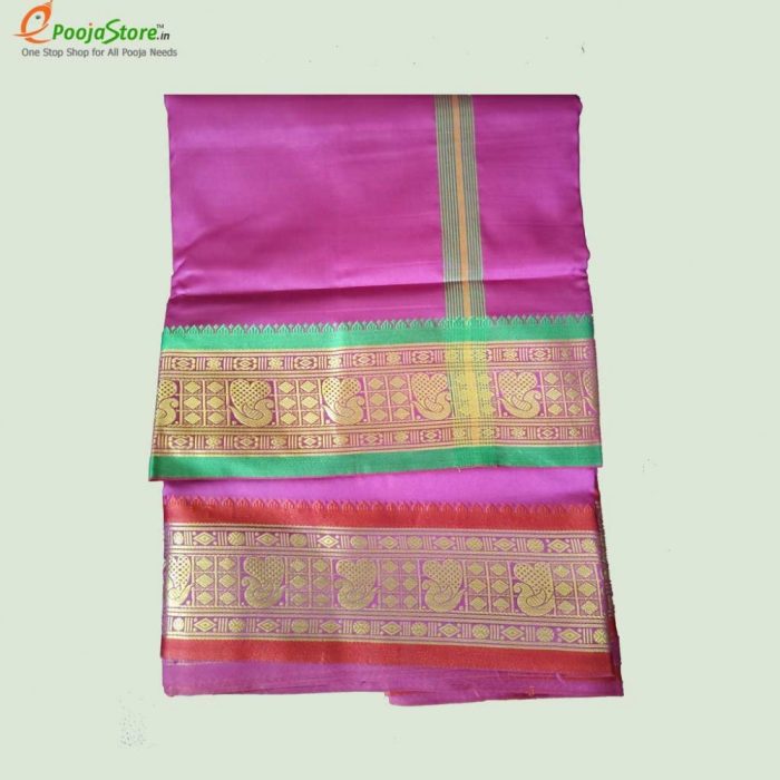 Art Silk Dhothi With Big Border (9*5) - Image 7