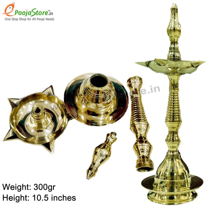 Brass Decorative Fancy Kerala Diya / Oil  Lamp - Image 3