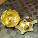 Pure Brass Kurmam Diya With Lotus Shape (Pack Of 1 Pc) - Image 3