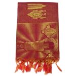Namo Border Zari Shawl ( Maroon )
