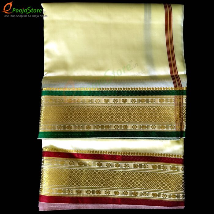 Art Silk Dhothi With Big Border (9*5) - Image 5