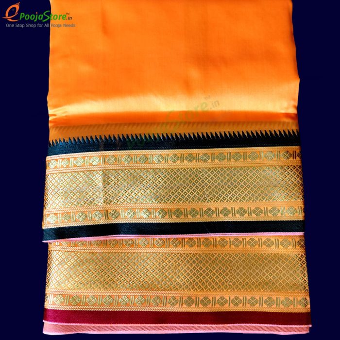Art Silk Dhothi With Big Border (9*5) - Image 4
