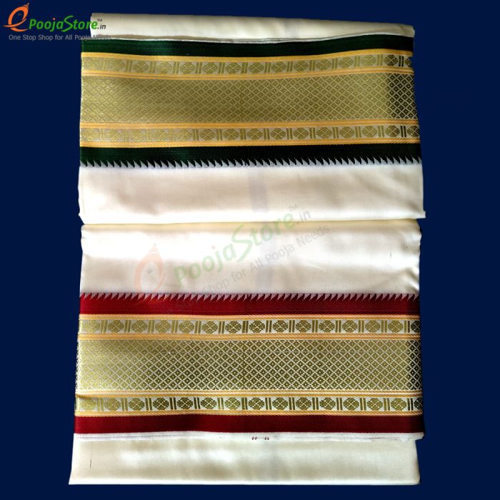 Art Silk Dhothi With Big Border (9*5) - Image 2