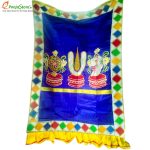 Satin Perumal Temple Curtain, Temple Velvet Curtain - Image 4