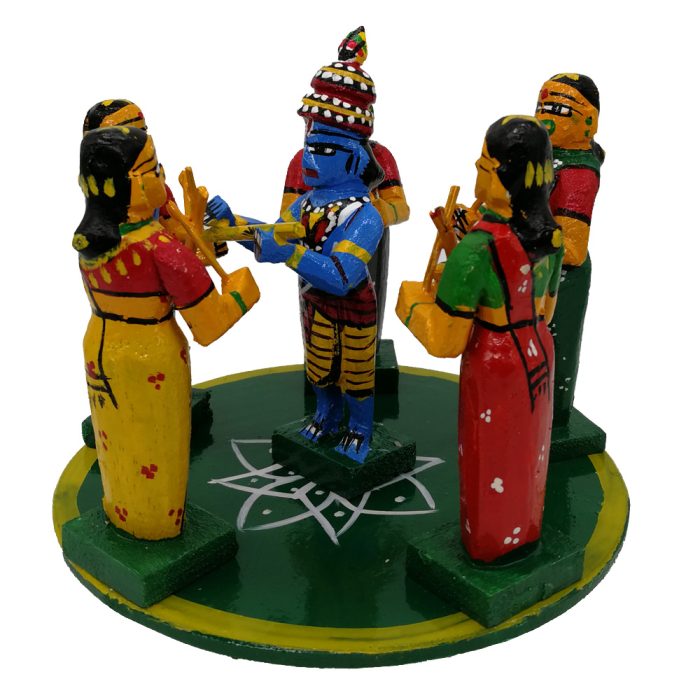 Lord Krishna Playing Kolatam With Gopikalu - Image 2