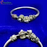 Antique Silver Plated Bracelet / Rakhi - Image 6