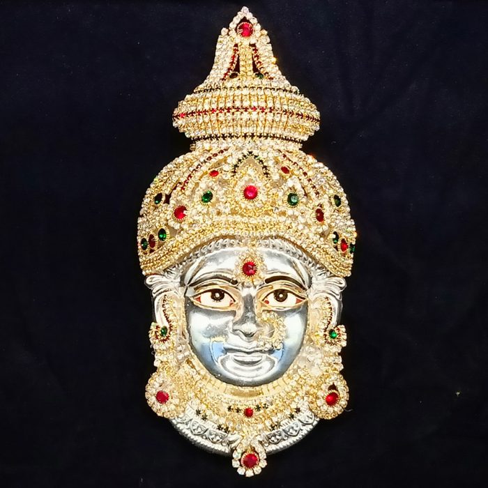 Decorative Ammavari Face (Silver Colour) - Image 3