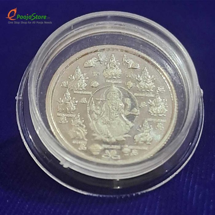Pure Silver Ashtalakshmi Coin - Image 3