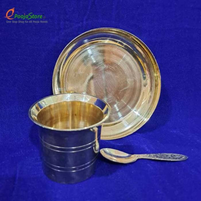 Brass Panchapatra Set - Image 2