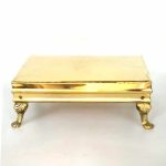 Brass Handcrafted Traditional Pooja Chowki (8/2inches) - Image 3