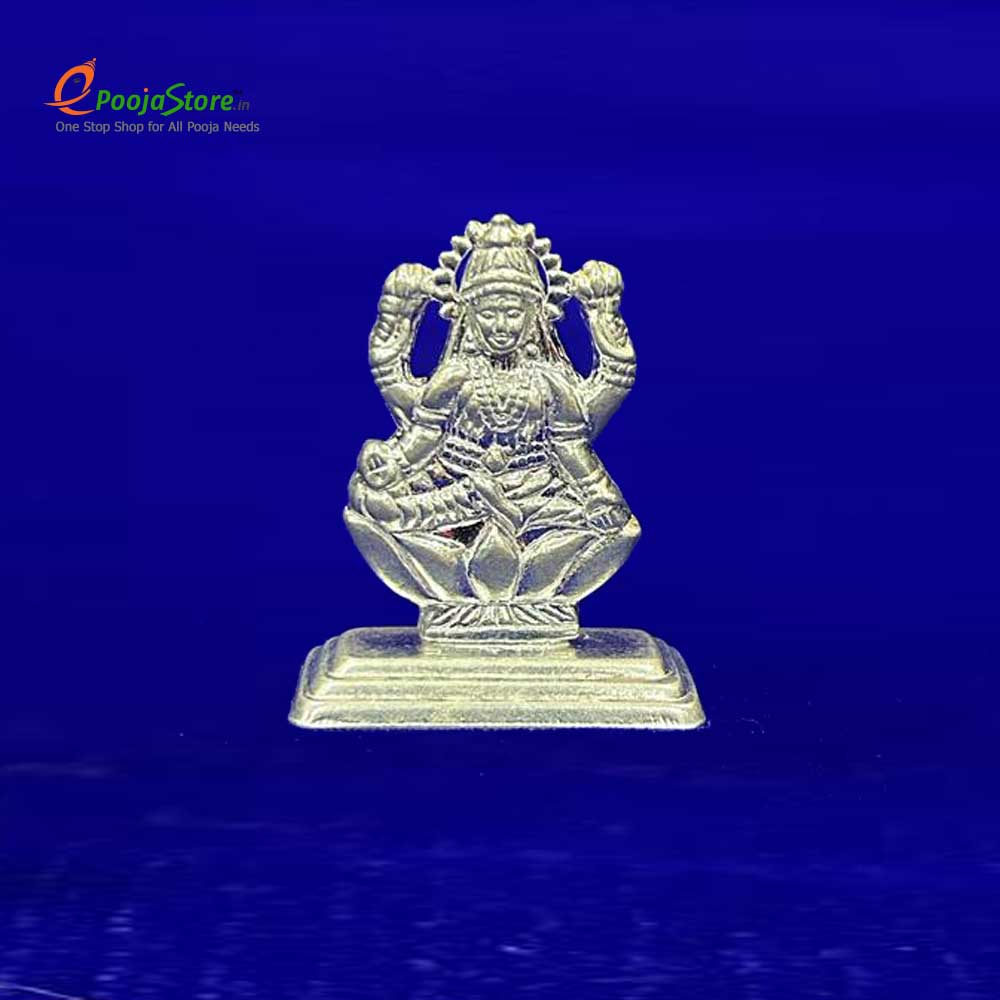 Pure Silver Lakshmi Devi Idol - Image 2