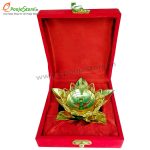 Lotus Crystal Diya with Velvet Box - Image 2