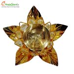 Lotus Crystal Diya with Velvet Box - Image 3