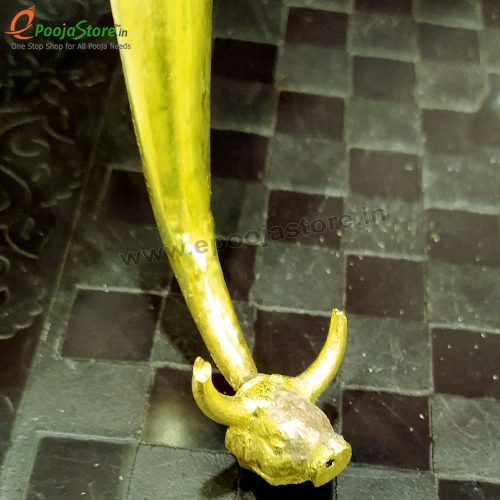 Pure Brass Gaumukhi Shringi for Abhishekam
