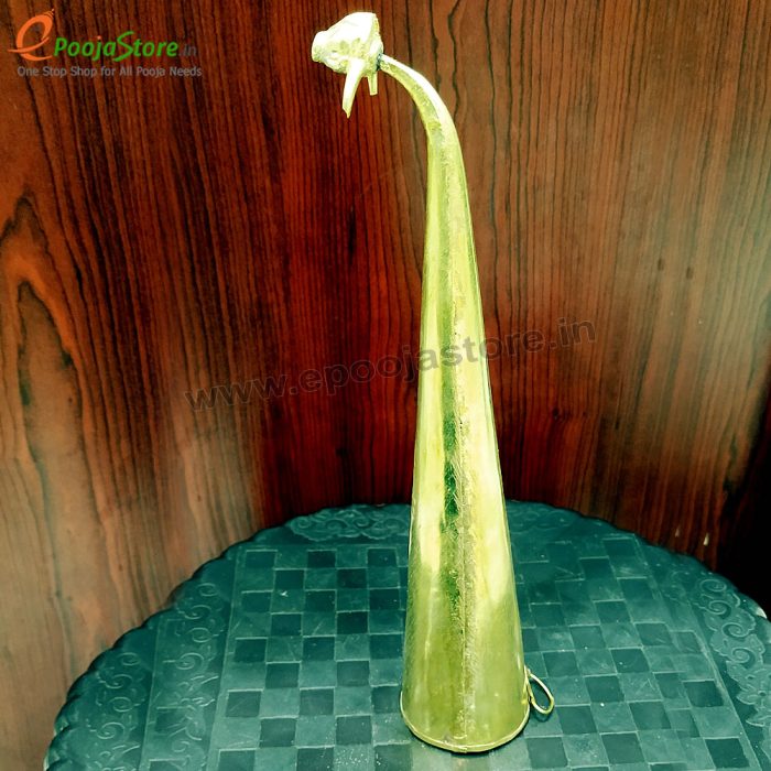Pure Brass Gaumukhi Shringi for Abhishekam - Image 2