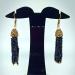 Semi Precious Black Spinel Necklace Set (10 Layers) - Image 2