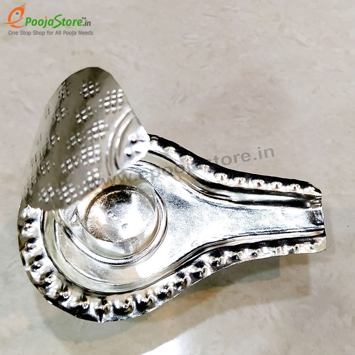 Silver Coated  Shivalingam Stand - Image 4