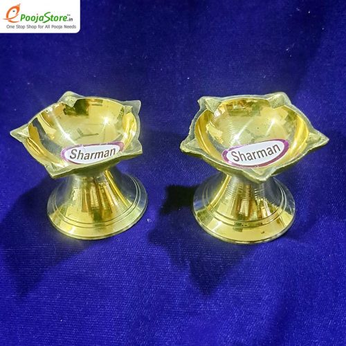 Brass Panchamukhi Diyas For Daily Puja