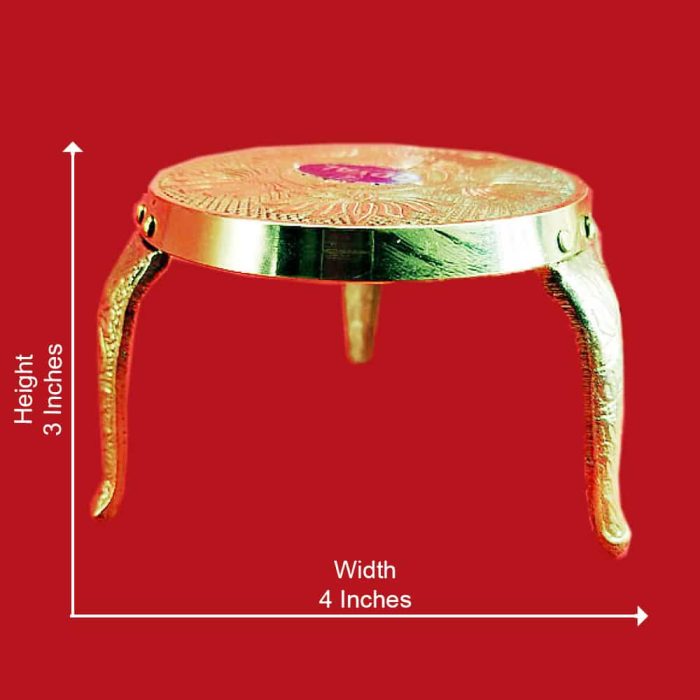 Brass Pooja Chowki - Image 3