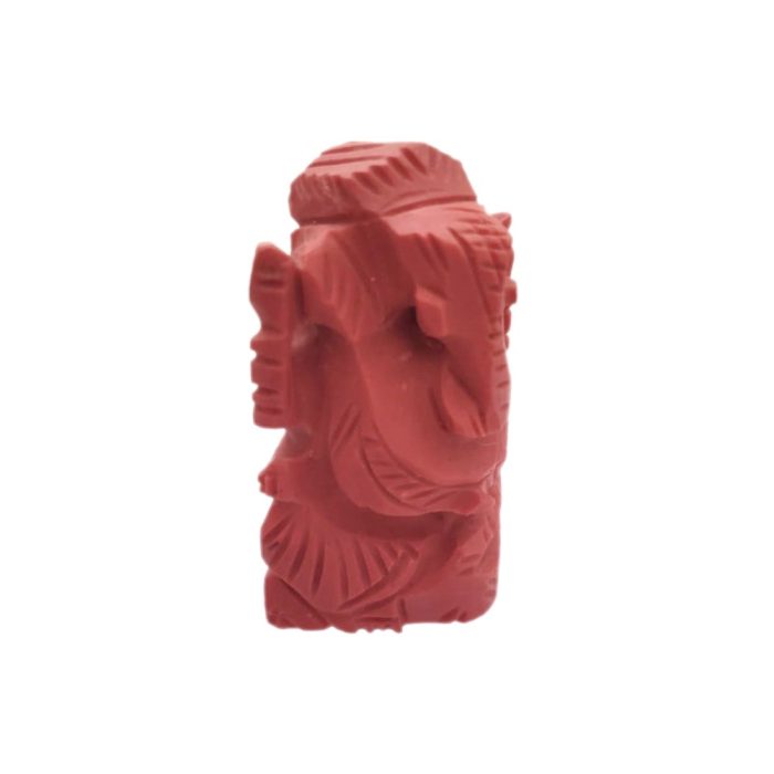 Red Coral Ganesha (60 Grams) - Image 2