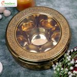 Decorative Multipurpose Brass Box For Pooja Purpose - Image 2