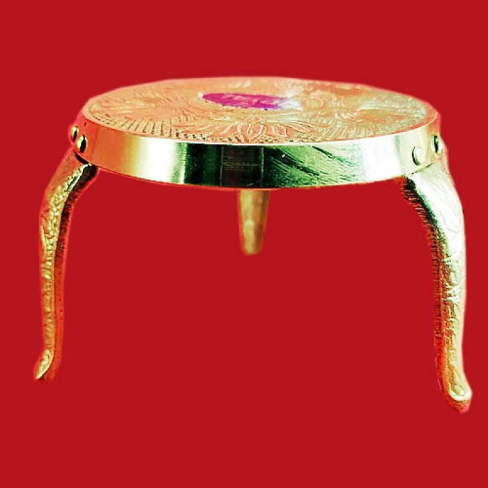 Brass Pooja Chowki - Image 2