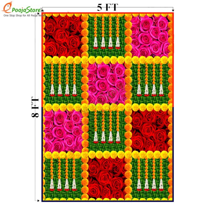 Decorative Background Curtain for Pooja - Image 5