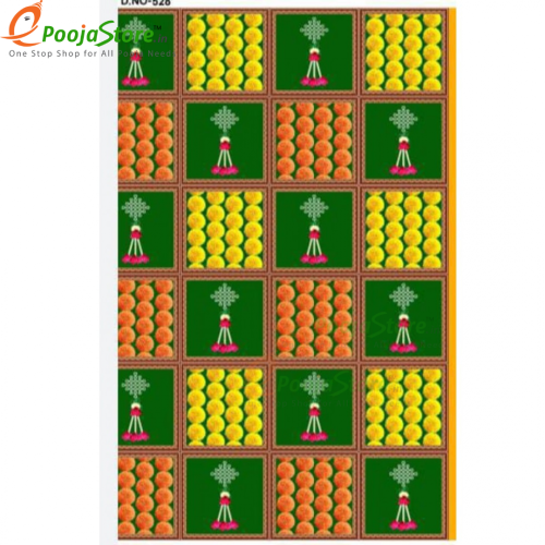 Decorative Background Curtain for Pooja