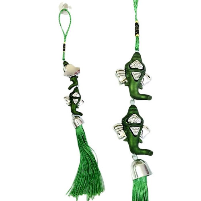 Ganesha Car Hanging (Green) - Image 2