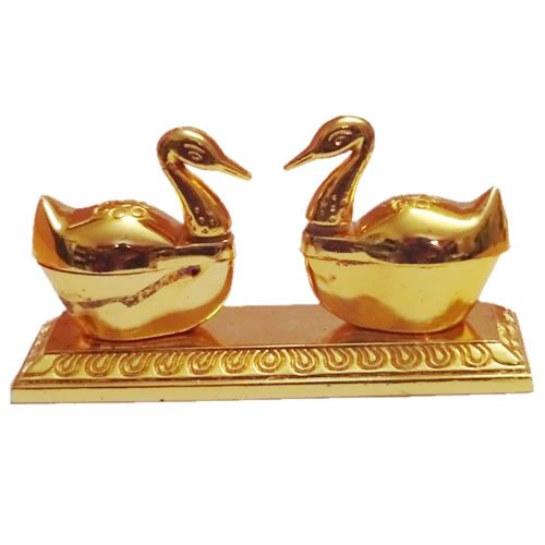 Decorative and Designed Kumkuma Bharani (Duck Stand)