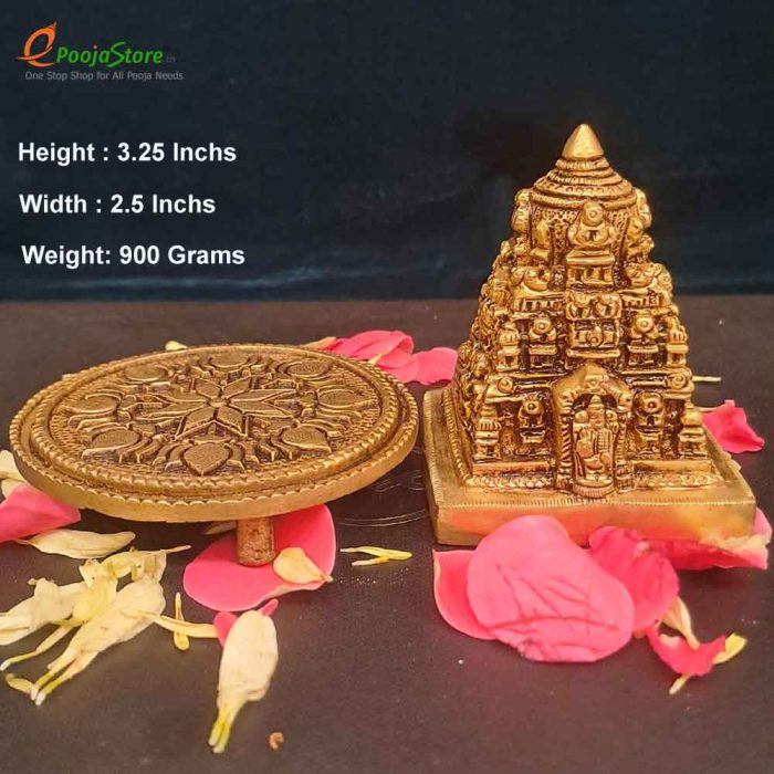 Brass Tirupathi Balaji Swarna Gopuram - Image 3
