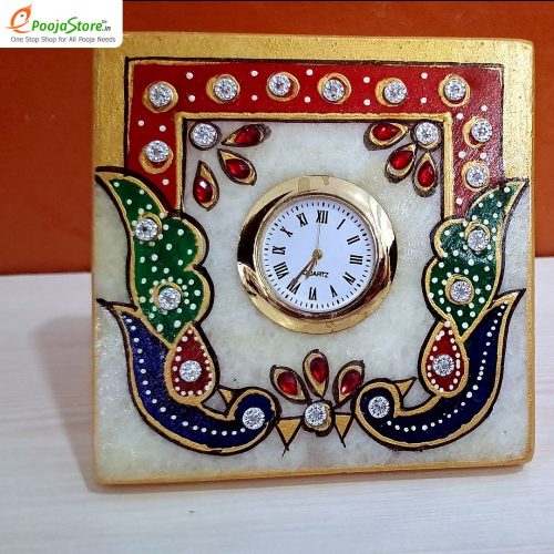 Meenakari work table Clock