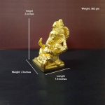 Ganesh God Brass Idol (3 Inches) Finest Quality - Image 2