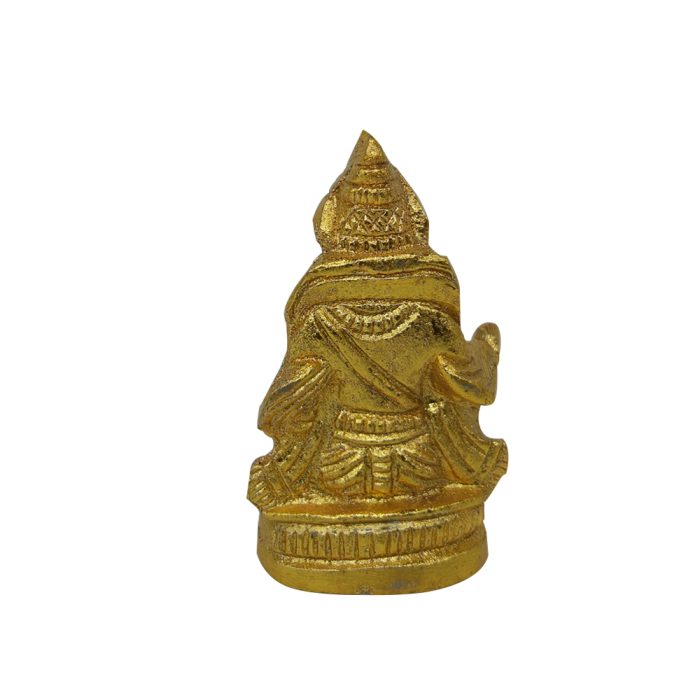 Lord Kubera Brass Idol - Small - Image 2