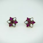 Ruby With Pearl Stud