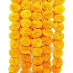 Decorative Artificial Yellow Marigold Garland (58 Inchs)