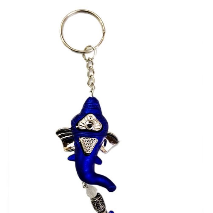 Ganesha Key Chain (Blue) - Image 3