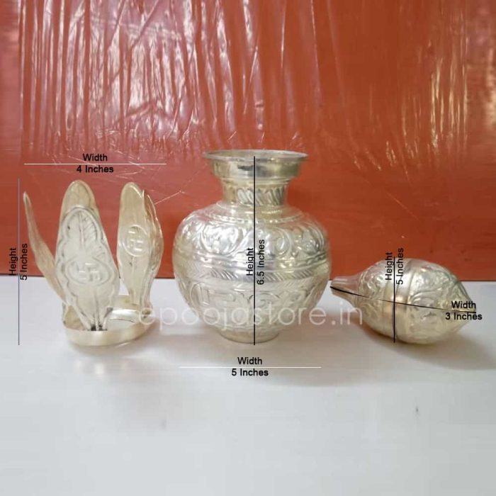 Mangala Kalasham (German Silver Coated) - Image 3