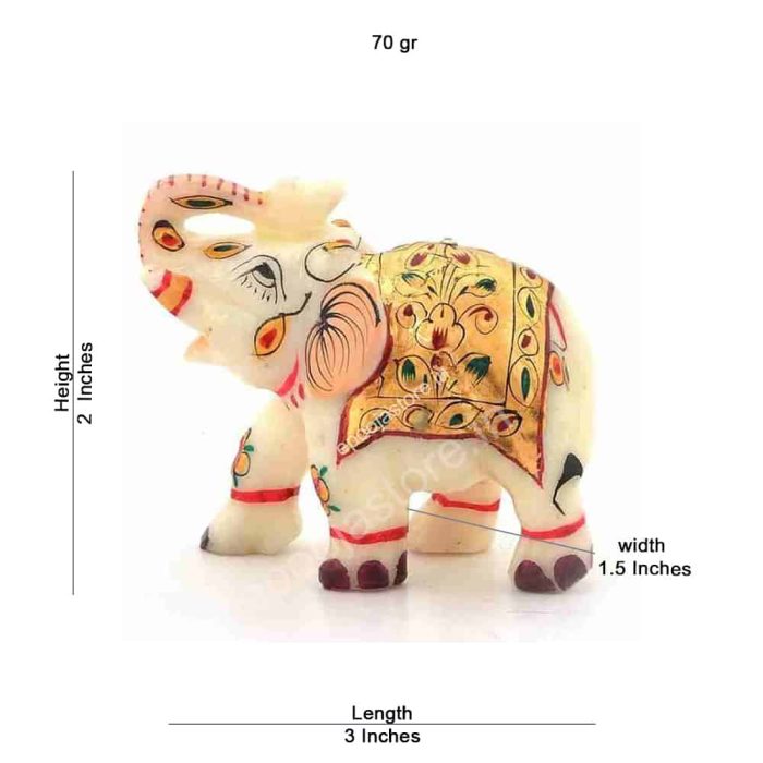 Marble Handicraft Elephant One Piece (Home Decorative) - Image 3